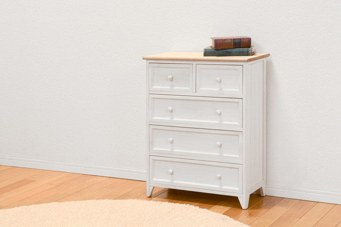 チェスト MCH-5276NAW 幅60×奥行31×高さ76cm hgs-2101658000の画像