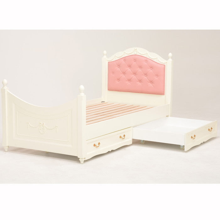 収納ベッド RB-1855WH 幅107×奥行207×高さ111×床面高33cm(マットサイズ:幅100×長さ195cm) hgs-2101659000の画像