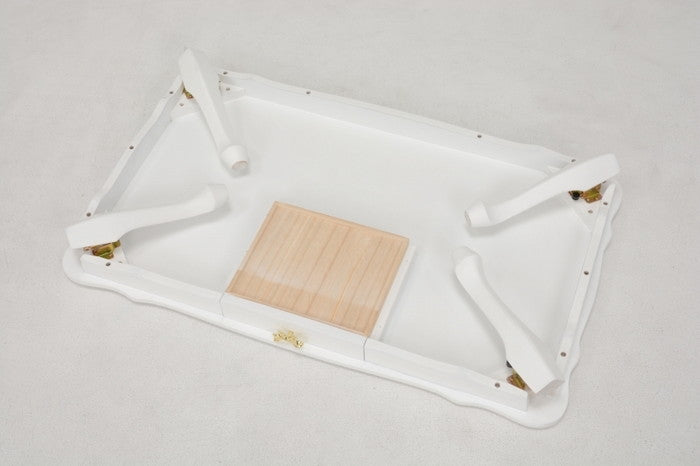 折れ脚テーブル MT-6041WH 幅100×奥行60×高さ33.5cm hgs-2101704700の画像