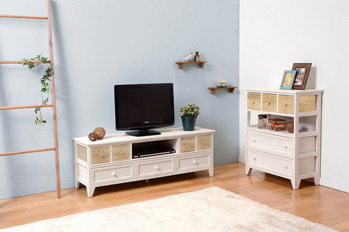 テレビ台 テレビボード ローボード TVボード TV台 TVラック MTV-5711AW 幅115×奥行34×高さ40.5cm hgs-2101779500の画像