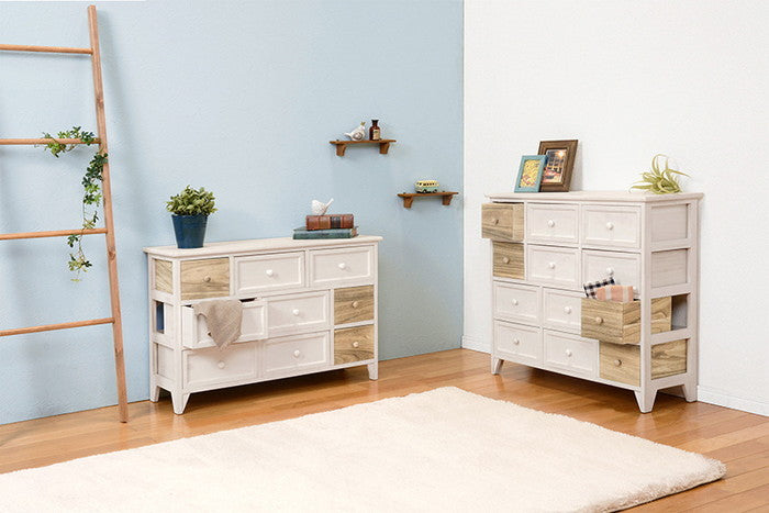 チェスト MCH-5714AW 幅90×奥行30×高さ59cm hgs-2101779800の画像