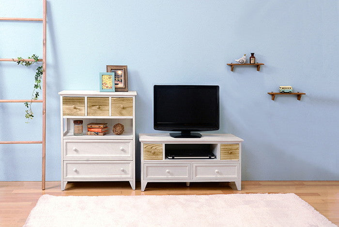 チェスト MCH-5716AW 幅60×奥行30×高さ75cm hgs-2101779900の画像