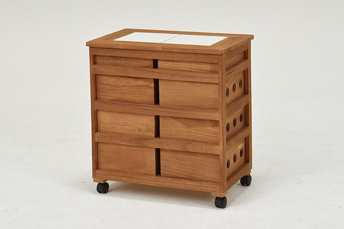 ストッカー MUD-6734LBR 幅56×奥行35×高さ61.5cm hgs-2101807500の画像