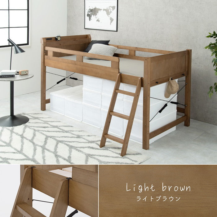 ロフトベッド MB-5080-S 幅106×奥行210×高さ122×床面高82.5cm hgs-2102070600の画像