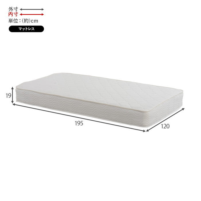 マットレス 引出し付セミダブルベッド MB-5034SDR3102 ベッド マットレス hgs-3000000540の画像