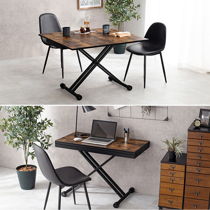 エクステンション昇降テーブル KT-3197 幅99?92×奥行45/90×高さ31?71? hgs-3000000773の画像