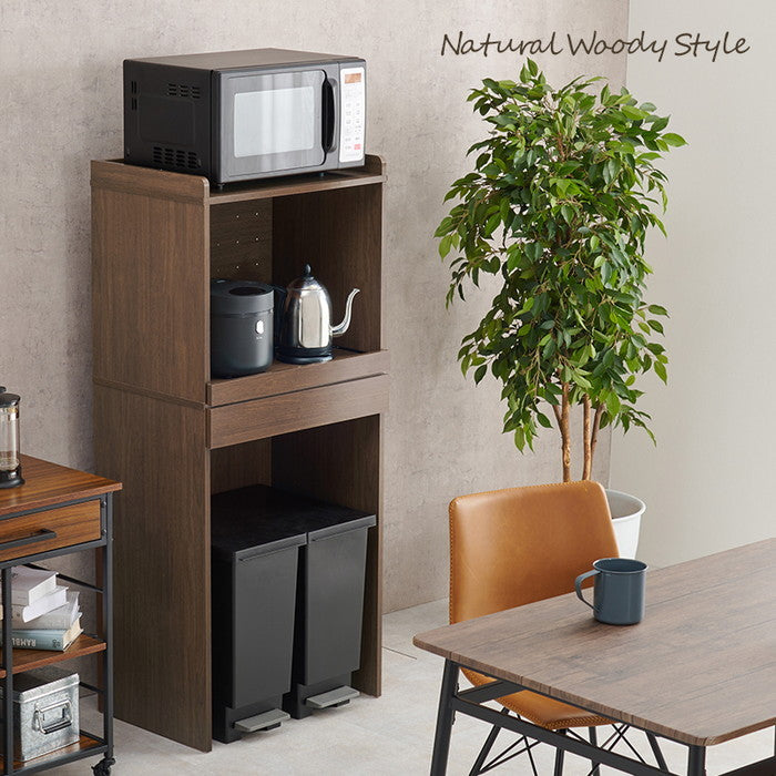 キッチンラック RCC-1630BR (約)幅58×奥行41.5×高さ137.5cm hgs-3000000857の画像