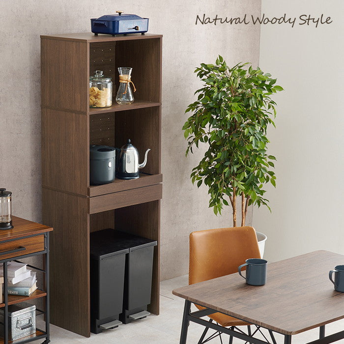 キッチンラック RCC-1630BR-AS (約)幅58×奥行41.5×高さ172cm hgs-3000000875の画像