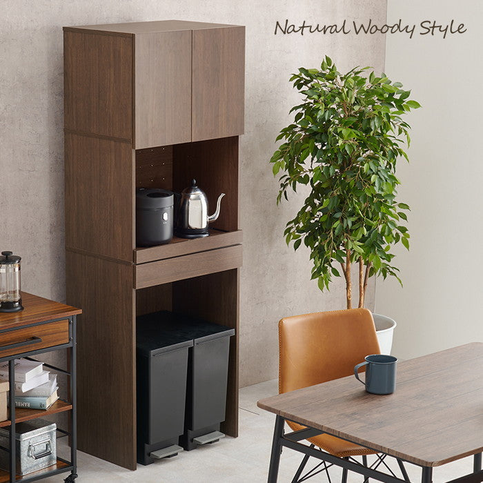 キッチンラック RCC-1630BR-BS (約)幅58×奥行41.5×高さ172cm hgs-3000000878の画像