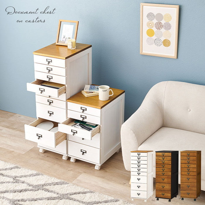 チェスト MCH-6471BB (約)幅33×奥行43.5×高さ97cm hgs-3000002577の画像