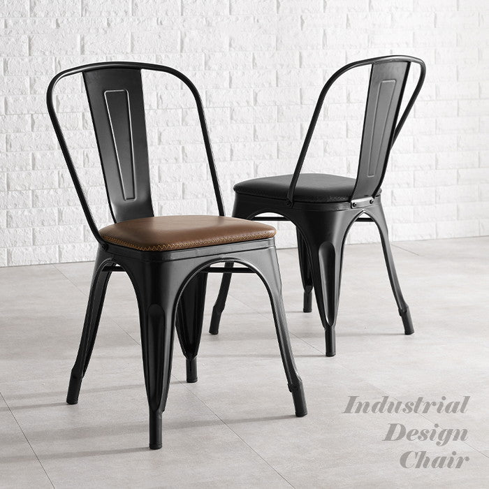 ダイニング チェア LC-4670PBK (約)幅44×奥行53×高さ83.5×座面高 レザー 45.5 ウッド 44.5cm hgs-3000002909の画像