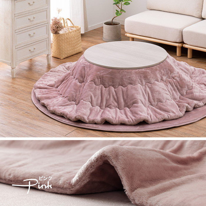 洗濯機で洗える こたつ布団 メレンゲタッチ 約190×240cm 長方形 薄掛け布団 無地 フランネル hig-240626601xの画像