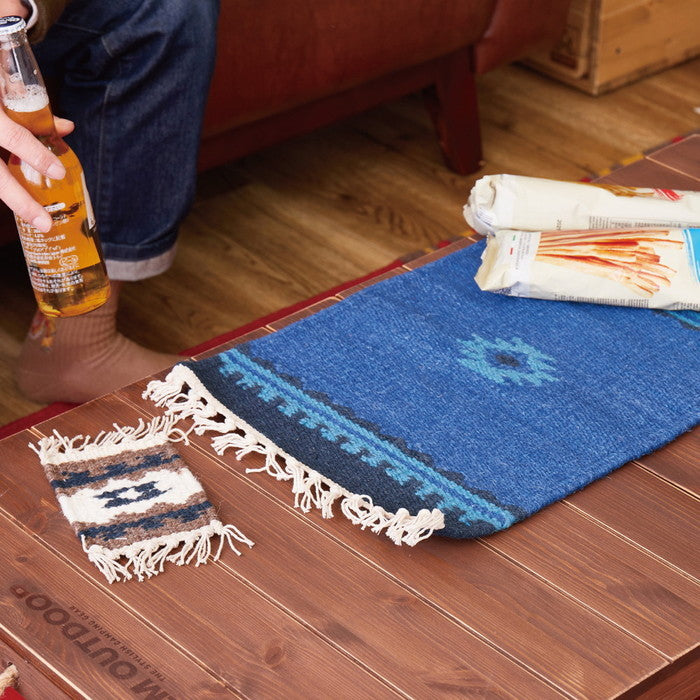 キリム テーブルマット マット 約32×45cm ウール ハンドメイド エスニック アウトドア キャンプ hig-270081002xの画像