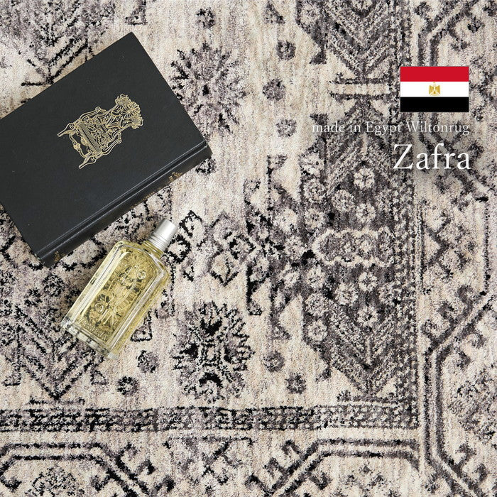 ウィルトンラグ ザフラ 約130×190cm 長方形 エジプト製 トライバル オリエンタル シック ホットカーペット対応 床暖房対応 hig-270608400xの画像