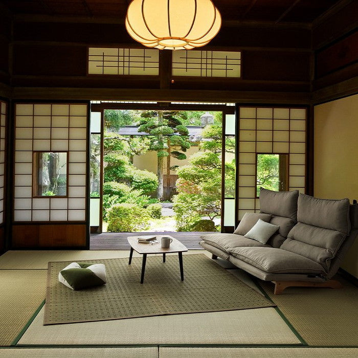 日本 い草 イグサ 自然素材 夏 年間 おすすめ カーペット ラグ 涼しいい 江戸間8畳 348×352cm ブルー ブルー ブラウン レッド ihk-1082090040702の画像