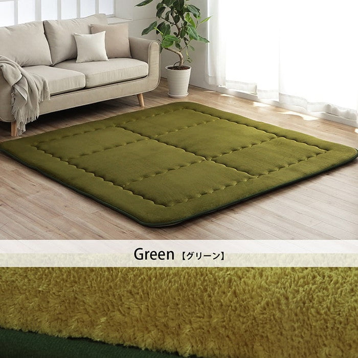 国産固綿40mm使用 フランネル生地 ふっくら敷 スムースF敷 約190×190cm ベージュ ブラウン ダークブラウン グリーン パープル ローズ ihk-1161580020809の画像