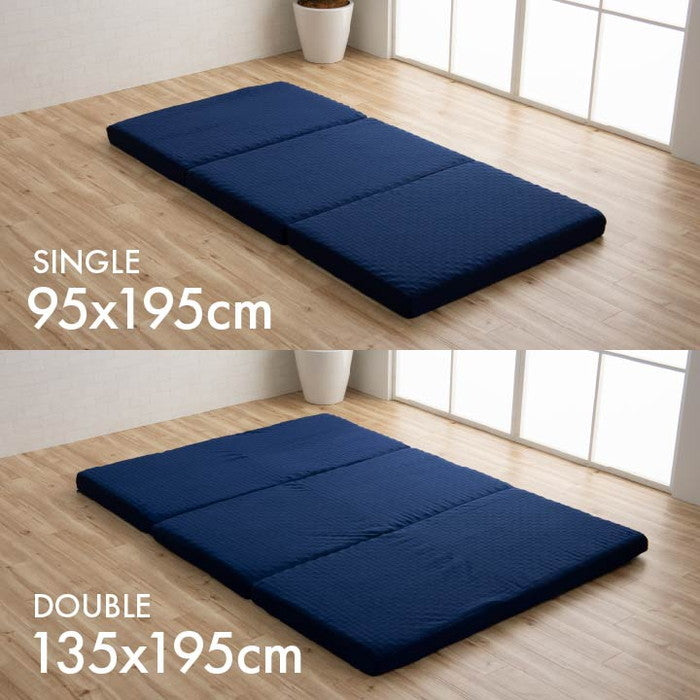 寝具 高反発マットレス 消臭 通気性 洗えるカバー付き 収納便利 ボリューム 耐圧分散 シングル 約95×195×10cm ihk-1202671140702の画像