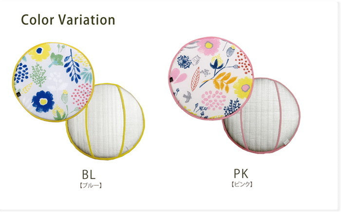 ハンドルカバー クッション 北欧 ミルカ ハンドルカバー 約43cm丸 ブルー ピンク ihk-1230210040102の画像