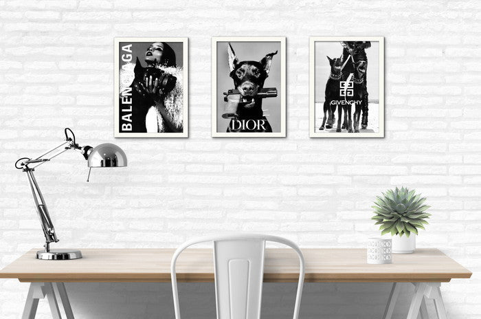 ジバンシー GIVENCHY Fashion Photography series2 FS-1011WH-A4 フレームカラー:ホワイト サイズ:A4 店舗 カフェ ラウンジ ロビー ホテル 法人 kar-10130563s2の画像