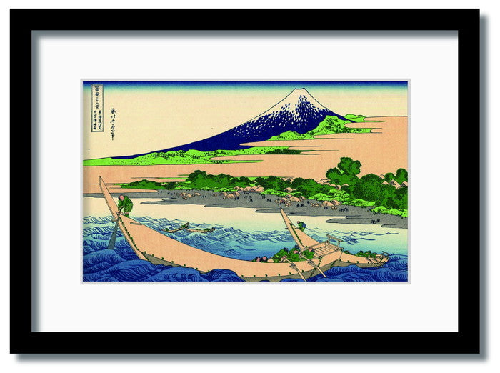 和楽シリーズ 葛飾北斎 富嶽三十六景 東海道江尻田子の浦略図 WR-2004BK-A3 フレームカラー ブラック サイズ W317×H440×D20mm 1350g 店舗 カフェ ラウンジ ロビー ホテル 法人 kar-11670158s5の画像