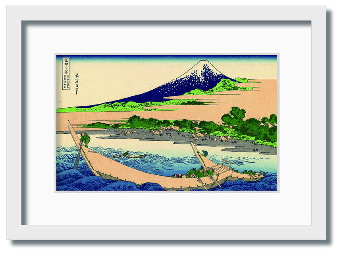 和楽シリーズ 葛飾北斎 富嶽三十六景 東海道江尻田子の浦略図 WR-2004WH-A3 フレームカラー ホワイト サイズ W317×H440×D20mm 1350g 店舗 カフェ ラウンジ ロビー ホテル 法人 kar-11670158s8の画像