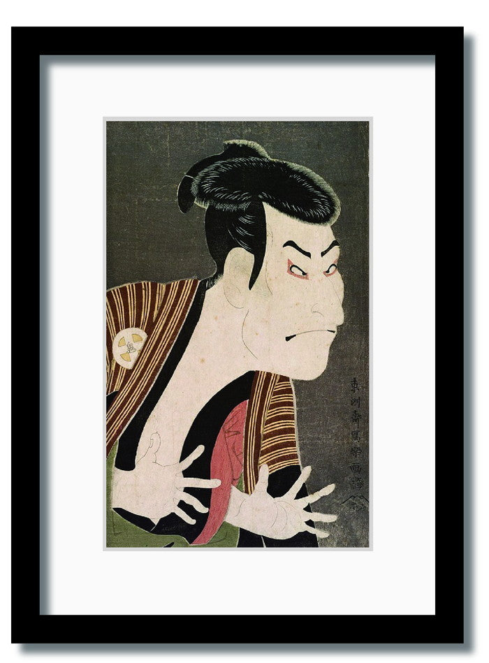和楽シリーズ 浮世絵 東洲斎写楽 三世大谷鬼次の奴江戸兵衛 WR-2011BK-A3 フレームカラー ブラック サイズ W317×H440×D20mm 1350g 店舗 カフェ ラウンジ ロビー ホテル 法人 kar-11672038s5の画像