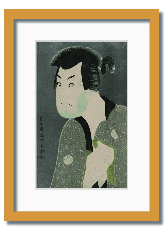 和楽シリーズ 浮世絵 東洲斎写楽 三世坂田半五郎の藤川水右衛門 WR-1014NA-A4 フレームカラー ナチュラル サイズ W230×H317×D20mm 750g 店舗 カフェ ラウンジ ロビー ホテル 法人 kar-11672106s3の画像