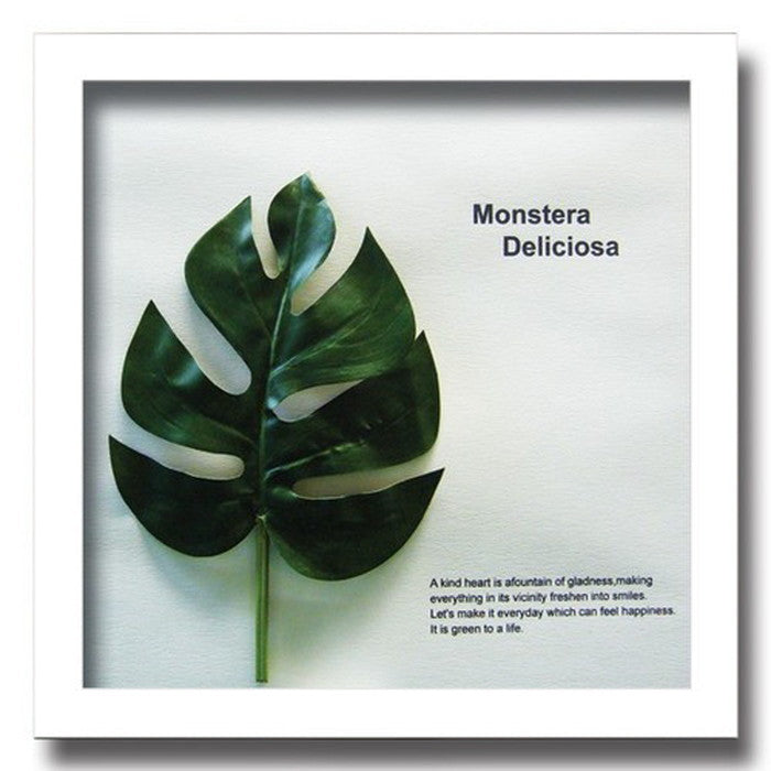 インテリアグリーンアート ForestDeco Monstera Deliciosa1 ホワイト FD-3001 店舗 カフェ ラウンジ ロビー ホテル 法人 kar-3060941s3の画像