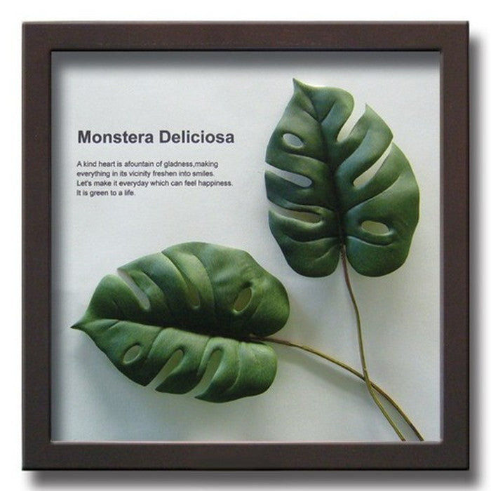 インテリアグリーンアート ForestDeco Monstera Deliciosa2 ブラウン FD-1002 店舗 カフェ ラウンジ ロビー ホテル 法人 kar-3060942s1の画像