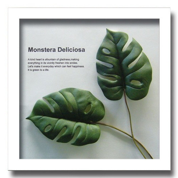 インテリアグリーンアート ForestDeco Monstera Deliciosa2 ホワイト FD-3002 店舗 カフェ ラウンジ ロビー ホテル 法人 kar-3060942s4の画像