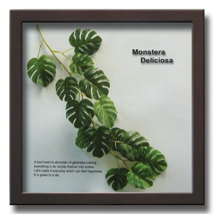 インテリアグリーンアート ForestDeco Monstera インテリアグリーンアート Deliciosa3 ブラウン FD-1003 店舗 カフェ ラウンジ ロビー ホテル 法人 kar-3060943s1の画像