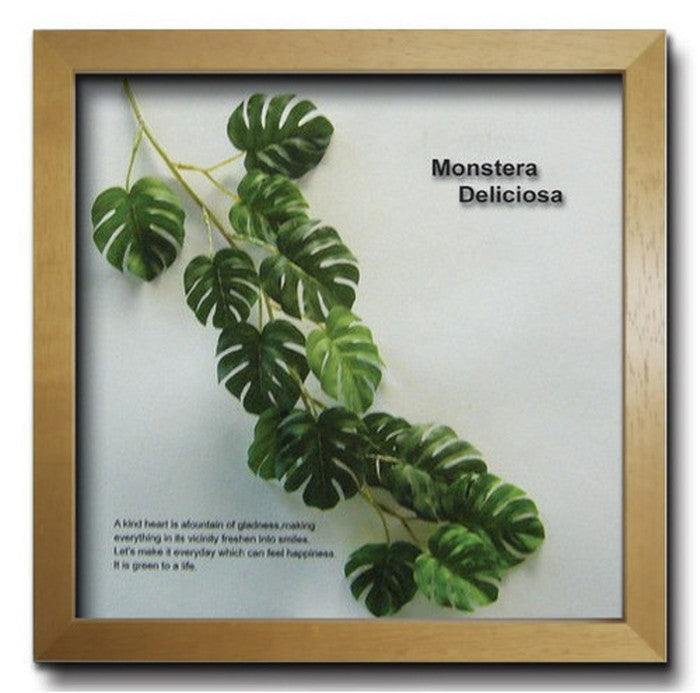 インテリアグリーンアート ForestDeco Monstera インテリアグリーンアート Deliciosa3 ナチュラル FD-2003 店舗 カフェ ラウンジ ロビー ホテル 法人 kar-3060943s2の画像