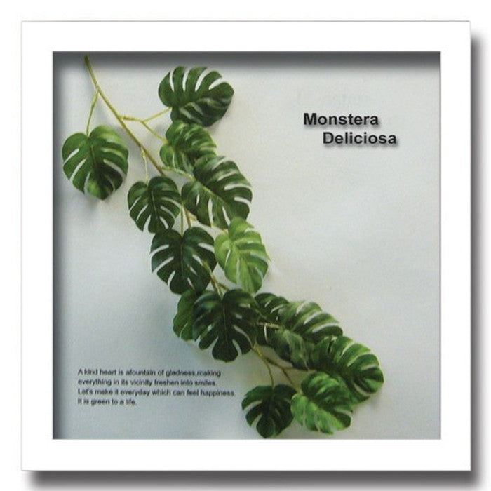 インテリアグリーンアート ForestDeco Monstera インテリアグリーンアート Deliciosa3 ホワイト FD-3003 店舗 カフェ ラウンジ ロビー ホテル 法人 kar-3060943s3の画像