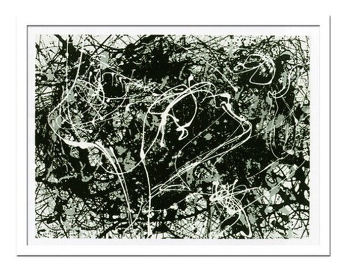 インテリアアート Jackson Pollock Number 33 ヒモ付 AB-10668 店舗 カフェ ラウンジ ロビー ホテル 法人 kar-3097043s1の画像