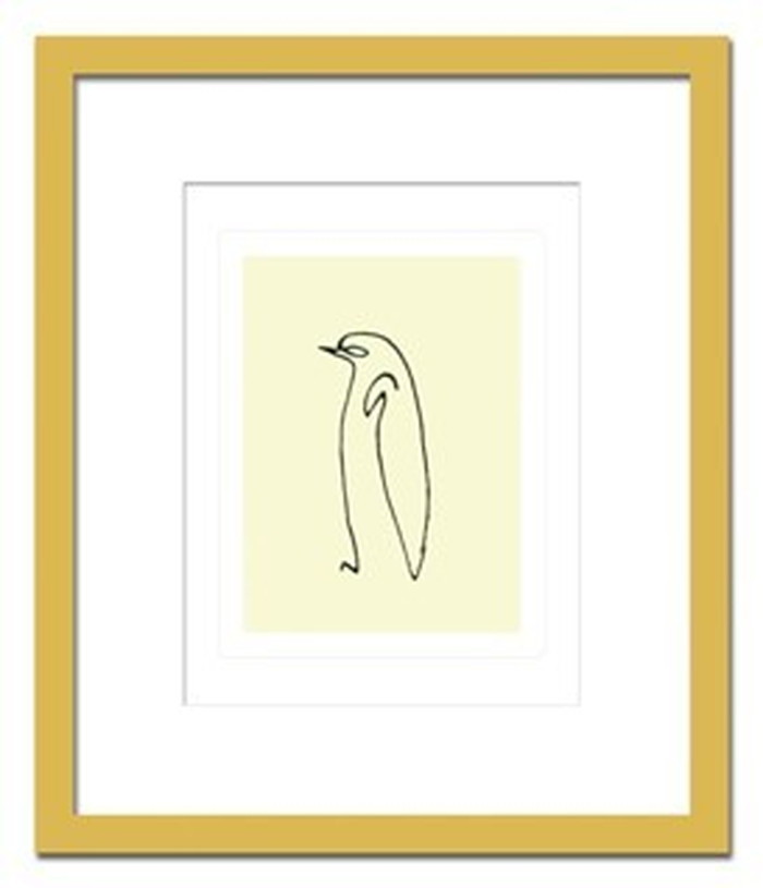 インテリアアート Pablo Picasso Le pingouin 1907 ヒモ付 AB-10665 店舗 カフェ ラウンジ ロビー ホテル 法人 kar-3097057s1の画像