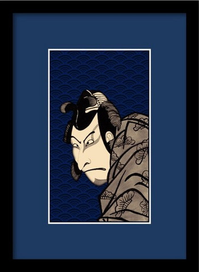 和柄 和額装シリーズ KABUKI 歌舞伎 WG-2002 アート 絵 フレーム 店舗 カフェ ラウンジ ロビー ホテル 法人 kar-3133289s1の画像