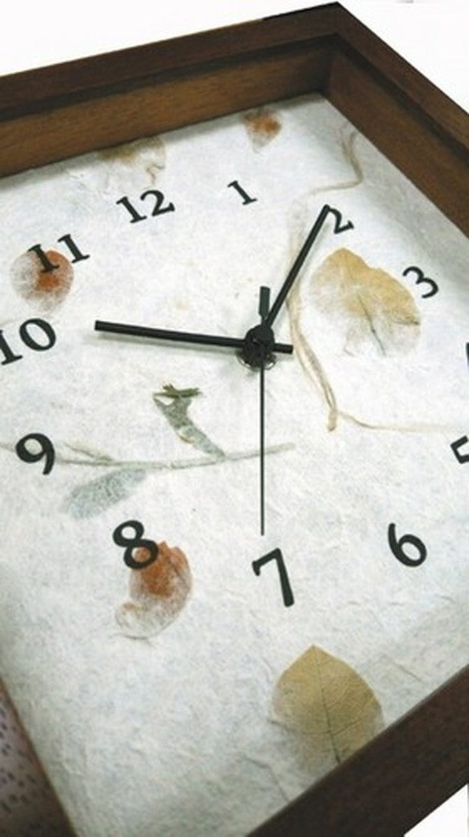 シンプル 和時計 草・花 シリーズ ナチュラル DC-1902 保証付 店舗 カフェ ラウンジ ロビー ホテル 法人 kar-3669667s2の画像