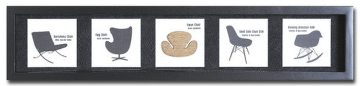 レクタングル インテリアアート Chair ヨコ ブラック LR-1004 店舗 カフェ ラウンジ ロビー ホテル 法人 kar-4020104s1の画像