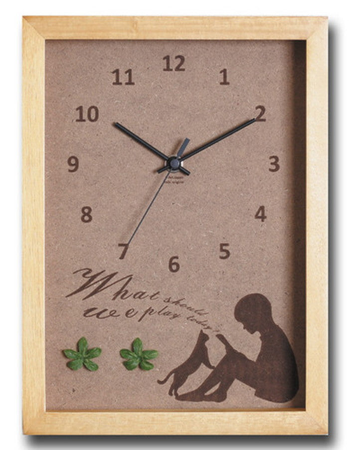 こどもたち ネコ 北欧テイスト インテリアクロック 時計 Reading Boy NA ナチュラル DC-3109 保証付 店舗 カフェ ラウンジ ロビー ホテル 法人 kar-4020181s1の画像