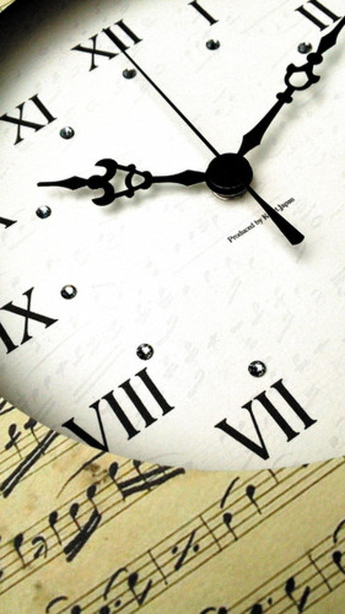 Score Clock スワロフスキー ラインストーン使用 ブラウン SC-1002 保証付 店舗 カフェ ラウンジ ロビー ホテル 法人 kar-4534030s2の画像