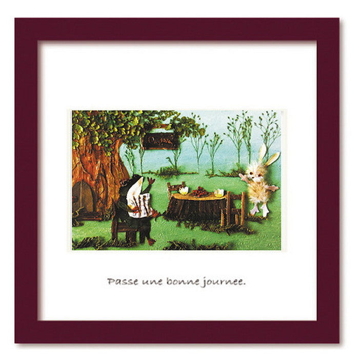 200角 インテリア ミニアート Atelier Flower Horizon Frog cafe ヒモ付 SA-2002 店舗 カフェ ラウンジ ロビー ホテル 法人 kar-4534178s1の画像