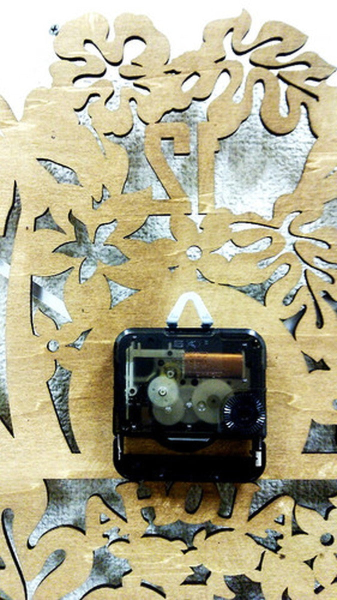 シルエットクロック Silhouette Clock2 Hawaiian Hawaiian Brown 保証付 sk-2003 店舗 カフェ ラウンジ ロビー ホテル 法人 kar-4650414s1の画像