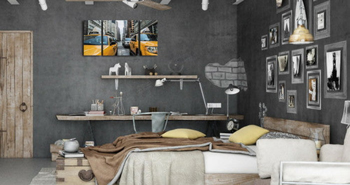 CANVAS ART キャンバスアート New York Yellow Cab ニューヨーク イエローキャブ Mサイズ W600×H300 3枚組 US-1006 店舗 カフェ ラウンジ ロビー ホテル 法人 kar-4999353s1の画像