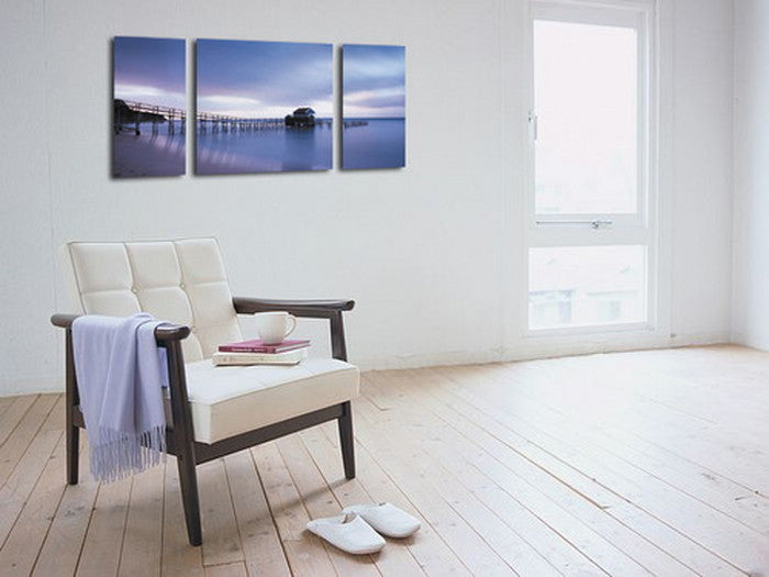 CANVAS ART キャンバスアート Sun rise サンライズ Mサイズ W600×H300 3枚組 US-1007 店舗 カフェ ラウンジ ロビー ホテル 法人 kar-4999355s1の画像