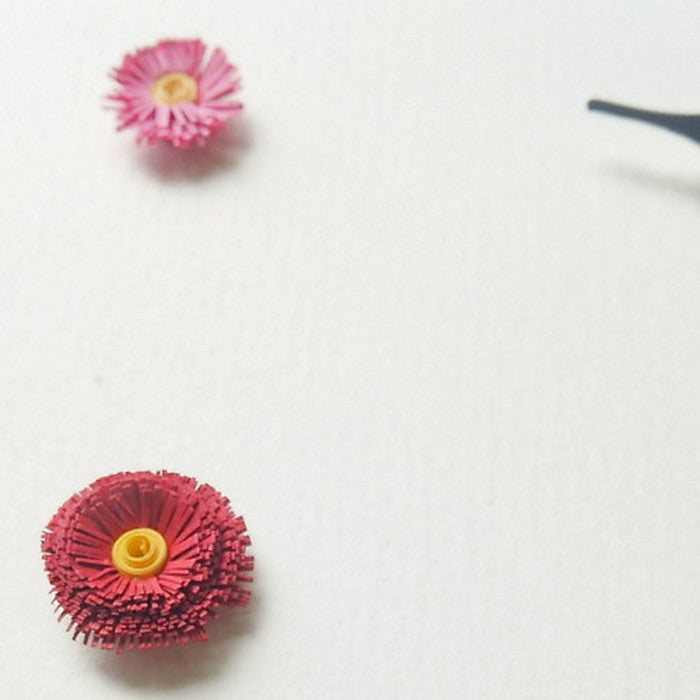 アートクラフト ペーパークイリング掛時計 Paper Quiling Clock フレームカラーナチュラル Flower PQ-1008 保証付 店舗 カフェ ラウンジ ロビー ホテル 法人 kar-5093254s1の画像