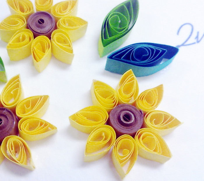 インテリア ミニアート Paper Quilling Series Yellow ナチュラル PZ-4012 店舗 カフェ ラウンジ ロビー ホテル 法人 kar-5093261s3の画像