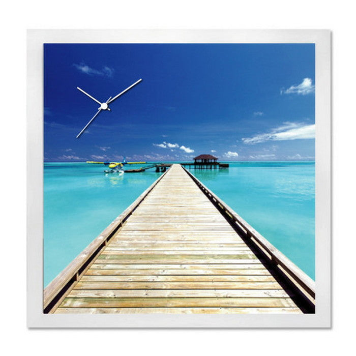 アート+時計 A-CLOCK Blue Blue ホワイト AC-1003 保証付 店舗 カフェ ラウンジ ロビー ホテル 法人 kar-5620675s1の画像