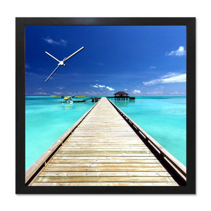 アート+時計 A-CLOCK Blue Blue ブラック AC-1003 保証付 店舗 カフェ ラウンジ ロビー ホテル 法人 kar-5620675s2の画像