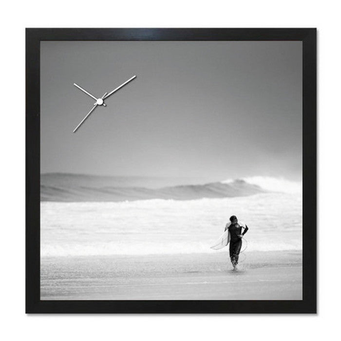 アート+時計 A-CLOCK Surfer サーファー ブラック AC-1006 保証付 店舗 カフェ ラウンジ ロビー ホテル 法人 kar-5620682s2の画像