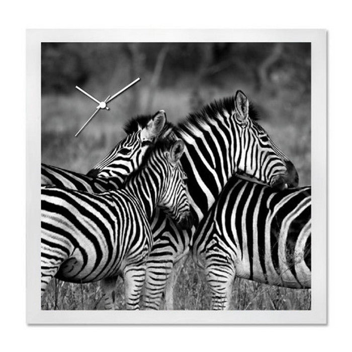 アート+時計 A-CLOCK Zebra シマウマ ホワイト AC-1007 保証付 店舗 カフェ ラウンジ ロビー ホテル 法人 kar-5620685s1の画像